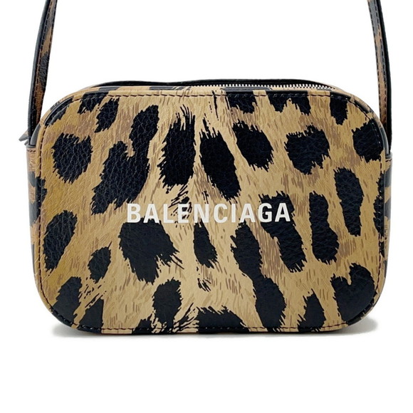 Balenciaga Everyday Camera Bag XS Leopard Print Shoulder 552372 BALENCIAGA - Picture 1 of 10